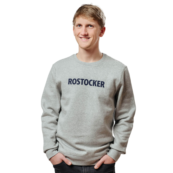 Frontalansicht Rostocker Sweatshirt „Maschinentelegraph“ Herren